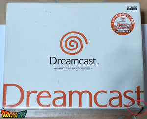 Dreamcast VA0 60Hz + Bios Freezone + Patch 50Hz/60Hz Auto + Boîte + Alimentation 220V + 1 Manette + Notices + Dream Passport 3 + Câble Vidéo + Câble Alimentation