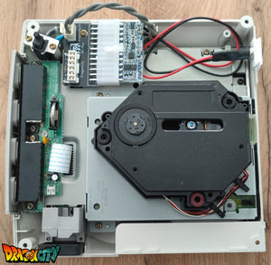 Dreamcast GDROM / GD-SATA / GD-IDE / GDEMU + Alim DC-PSU + NTSC Patch 50Hz/60Hz Auto + Bios Freezone/Dreamboot + Pile Neuve + Ventilateur Silencieux