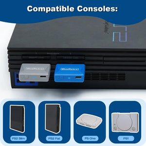 BlueRetro - Manettes Sans-Fil sur Dreamcast - GameCube - Nintendo 64 - SFC - Super Nintendo - SNES - Playstation 1 - Playstation 2 - PSX - Saturn - Xbox via adaptateur Xbox vers PS2