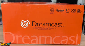 Dreamcast VA0 60Hz + Bios Freezone + Patch 50Hz/60Hz Auto + Boîte + Alimentation 220V + 1 Manette + Notices + Dream Passport 1 et 3 + Câble Vidéo + Câble Alimentation + Serial Matching + Câble RJ11 + Condensateurs GDROM changés (neuf) + VMU + Jump Pack