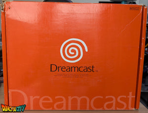 Dreamcast VA0 60Hz + Bios Freezone + Patch 50Hz/60Hz Auto + Boîte + Alimentation 220V + 1 Manette + Notices + Dream Passport 1 et 3 + Câble Vidéo + Câble Alimentation + Serial Matching + Câble RJ11 + Condensateurs GDROM changés (neuf) + VMU + Jump Pack