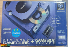 Charger l&#39;image dans la galerie, GameCube Collector Violette JAP 60Hz Freezone + Game Boy Player avec Disque + Boîte + Alimentation 110V + Puce Xeno-GC + Condensateurs changés (neuf) + Picoboot + Sandisk Swiss 256Go + SD2SP2 POR TF + Manette + Câble Vidéo + Serial Matching