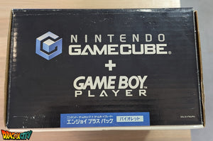 GameCube Collector Violette JAP 60Hz Freezone + Game Boy Player avec Disque + Boîte + Alimentation 110V + Puce Xeno-GC + Condensateurs changés (neuf) + Picoboot + Sandisk Swiss 256Go + SD2SP2 POR TF + Manette + Câble Vidéo + Serial Matching