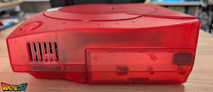 Dreamcast VA1 Freezone 60Hz + Coque Translucide Rouge (Neuve) + Diode Rouge + Alimentation Dc-Psu + GDEmu 5.20.5 + Kit 3D GDEmu Blanc + Pile Neuve + Polyfuse + Ventilateur Silencieux + Patch 50Hz/60Hz Auto