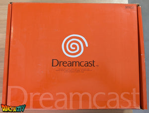 Dreamcast VA0 60Hz + Boîte + Bios Freezone + Patch 50Hz/60Hz Auto + Alimentation 220V + 1 Manette + Câble Vidéo RGB + Câble Alimentation + Serial Matching + Notices + Condensateurs GDROM changés (neuf)