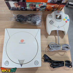 Dreamcast VA0 60Hz + Boîte + Bios Freezone + Patch 50Hz/60Hz Auto + Alimentation 220V + 1 Manette + Câble Vidéo RGB + Câble Alimentation + Serial Matching + Condensateurs GDROM changés (neuf)