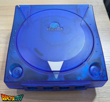 Charger l'image dans la galerie, Dreamcast VA1 Freezone 60Hz + Coque Bleue Translucide (Neuve) + Alimentation Dc-Psu + GDEmu 5.20.5 + Kit 3D GDEmu Bleu Translucide + Pile Neuve + Polyfuse + Ventilateur Silencieux + Patch 50Hz/60Hz Auto