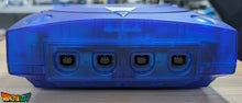 Charger l'image dans la galerie, Dreamcast VA1 Freezone 60Hz + Coque Bleue Translucide (Neuve) + Alimentation Dc-Psu + GDEmu 5.20.5 + Kit 3D GDEmu Bleu Translucide + Pile Neuve + Polyfuse + Ventilateur Silencieux + Patch 50Hz/60Hz Auto