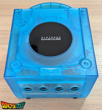Charger l'image dans la galerie, GameCube JAP 60Hz + Coque Translucide Bleue (Neuve) + Picoboot + Cache lecteur 3D + SD2SP2 PRO V2