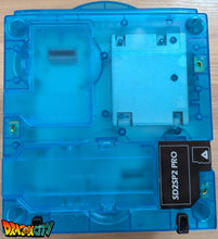 Charger l'image dans la galerie, GameCube JAP 60Hz + Coque Translucide Bleue (Neuve) + Picoboot + Cache lecteur 3D + SD2SP2 PRO V2