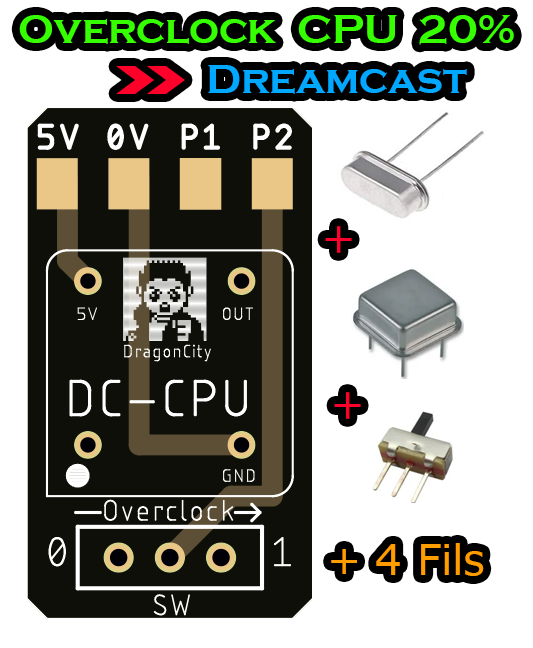Dreamcast - KIT DC-CPU (Overclock 20%)