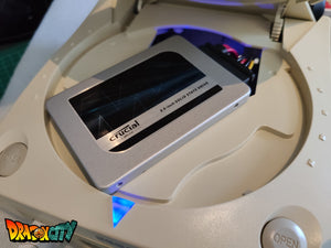 Dreamcast GDROM / GD-SATA / GD-IDE / GDEMU + Alim DC-PSU + NTSC Patch 50Hz/60Hz Auto + Bios Freezone/Dreamboot + Pile Neuve + Ventilateur Silencieux