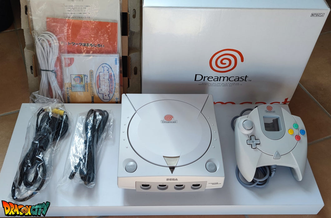 Dreamcast VA1 Freezone 60Hz + Boîte + Alimentation 220V + 1 Manette + Notices + Dream Passport 2 