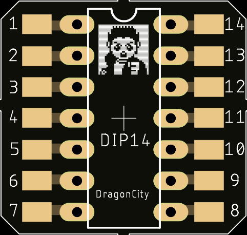 PCB DIP8 & DIP14