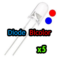 Diodes Bicolor Rouge-Bleu / Diodes 7 Couleurs