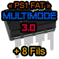 Charger l&#39;image dans la galerie, Playstation 1 - Puce « PS1 FAT Multimode 3.0 ou Mayumi 4.0 » / « PsOne OneChip »  + 8 Fils