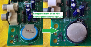 Socket + Pile (Rechargeable) « Dreamcast » / « MegaCD 1&2 »